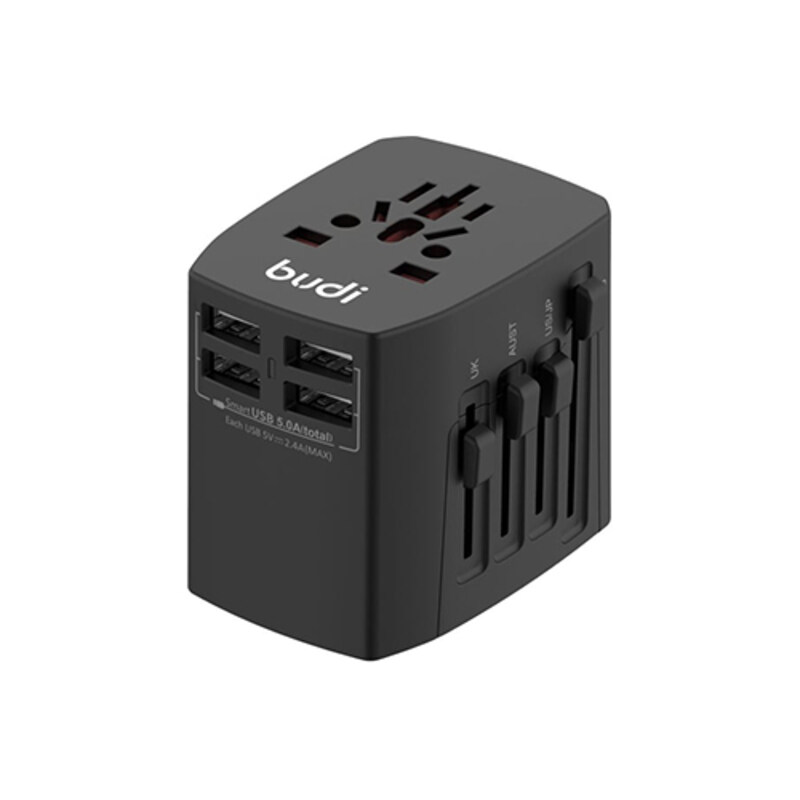 

Product details of budi 4 USB Ports Global Travel Charger