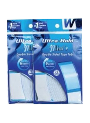 Walker's Ultra Hold Minis Adhesive Double-Sided Walker Tape, 2 x 72 Pieces