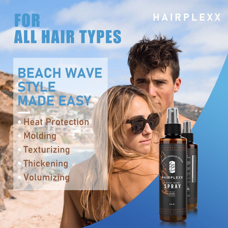 

Hairplexx Sea Salt Volume Hair Spray for Men, 200ml