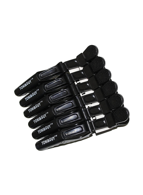 Toni & Guy Crocodile Clips for Hair Styling, 6 Pieces