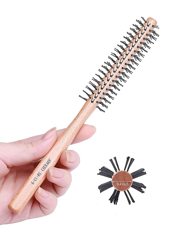 

Generic Euro Stil Small Round Barrel Brush, Brown