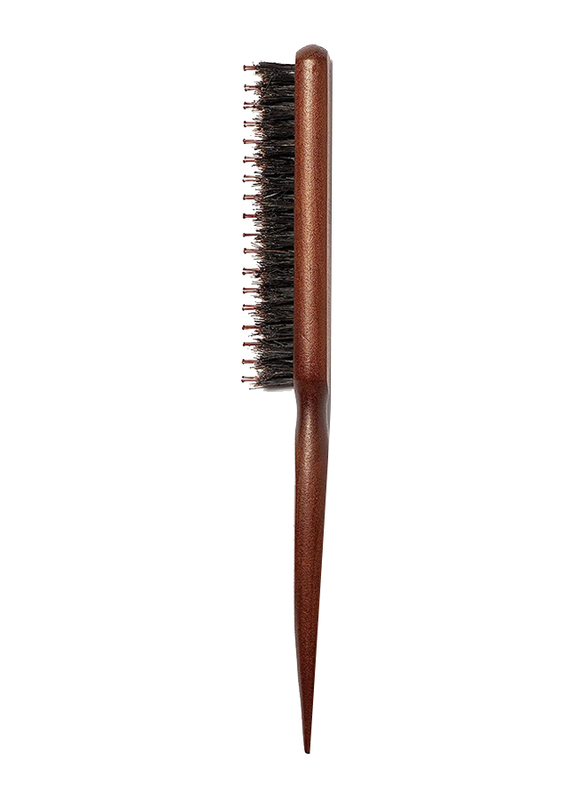 GranNaturals Boar & Nylon Bristle Brush Teasing Comb with Rat Tail Pick for Hair Sectioning, 1 Piece