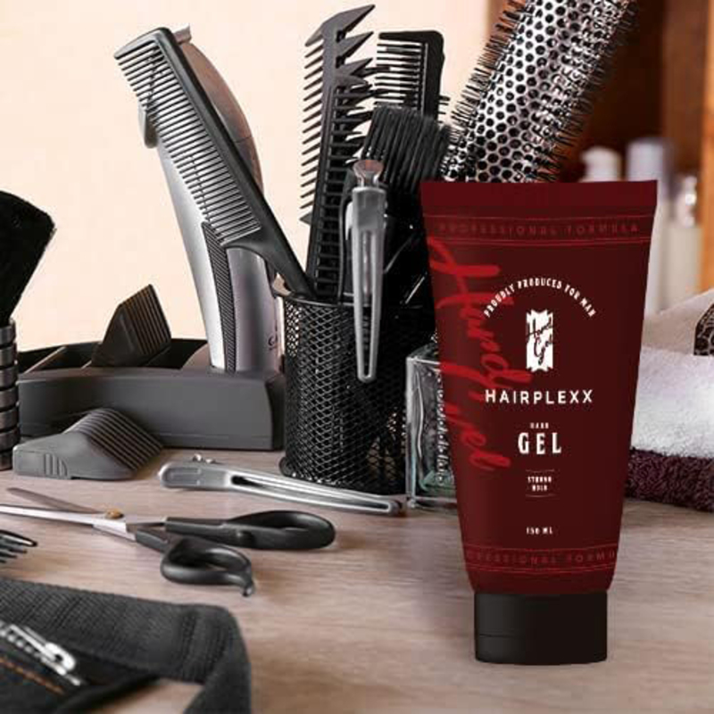Hair Plexx Men Expert Styling Gel Neat Look Hair Styling Gel for Modelling Hair and Natural Styling Hair, 150ml