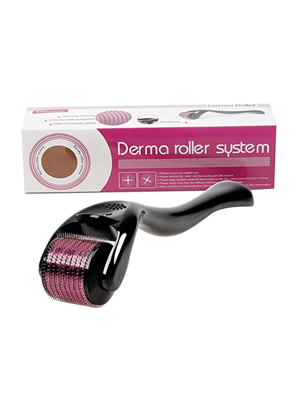 Iconic Derma Roller 1.5mm Massager, Black