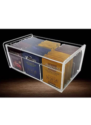 Creative Planet 6 Compartments Acrylic Tea Bag Storage Organizer Box, Clear