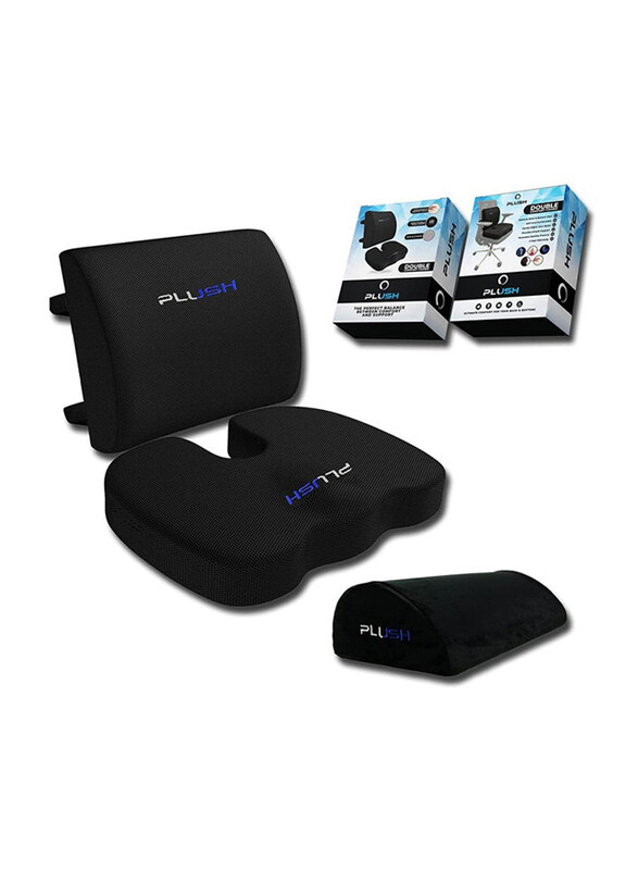 

Creative Planet Advanced Tailbone Seat Cushion Set, CP-PL-04, Black