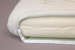 Plush Sleep Side and Back Sleeper Pillow for Neck and Shoulder Pain Relief - Memory Foam Bed Pillow for Sleeping - 100% Adjustable Fill - Queen Size Washable Case (Halfmoon)