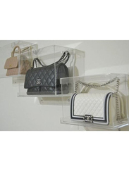 Creative Planet Acrylic Luxury Bag Display Case, 25 x 13 x 21cm, Clear
