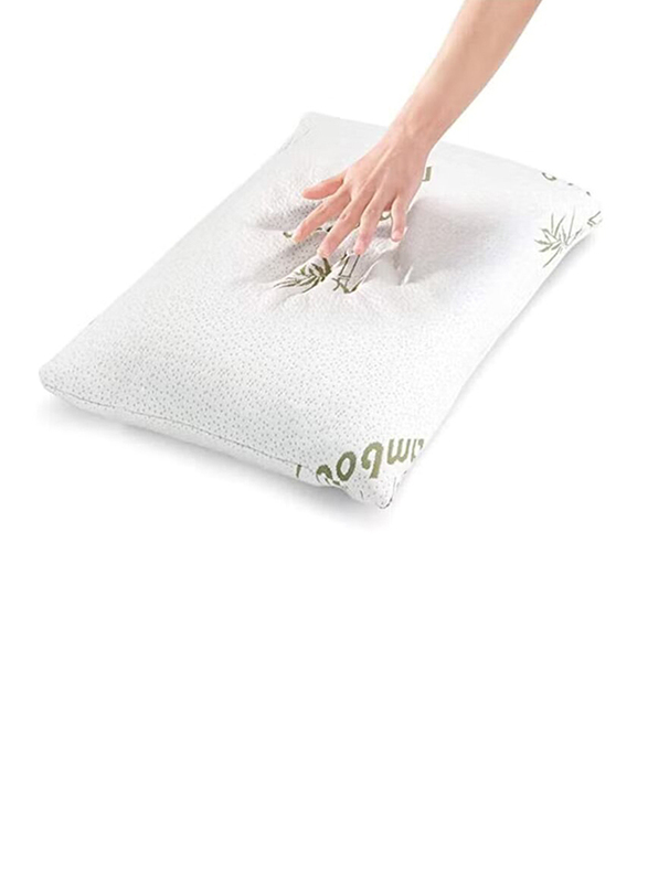 Creative Planet Plush Basic Memory Foam Pillow, White