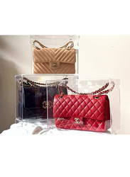 Creative Planet Acrylic Luxury Bag Display Case, 42 x 24 x 40cm, Clear
