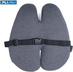 PLUSH Butterfly Shape Lumbar Support Pillow Combo Set for Chair Ergonomic Cushion Reduces Back Pain and Improves Posture for Home or Office Sit Comfortably Longer