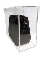 Creative Planet Acrylic Luxury Bag Display Case, 42 x 24 x 40cm, Clear