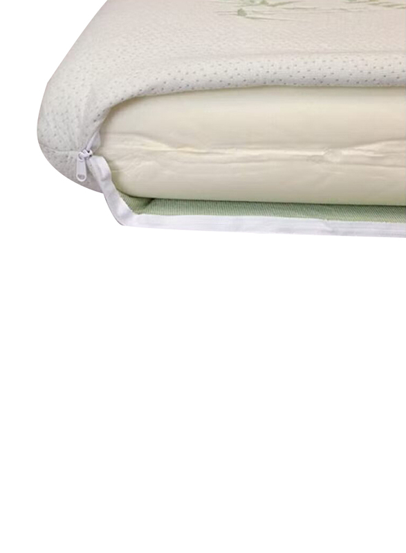 Creative Planet Plush Memory Foam Pillow, 2 Piece, White