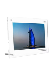 Creative Planet 5R Acrylic Photo Frame Elegant Picture Frame with Stand High Clarity, Transparent