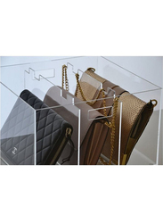 Creative Planet Acrylic 3 Partition Luxury Bag Display, Clear