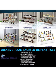 Creative Planet Acrylic Display Riser Shelf, Clear