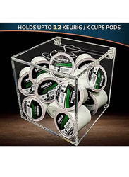 Creative Planet Life Begins After Coffee Nespresso Acrylic Pods Holder, Clear