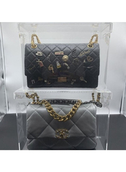 Creative Planet Acrylic Luxury Bag Display Case, 25 x 13 x 21cm, Clear
