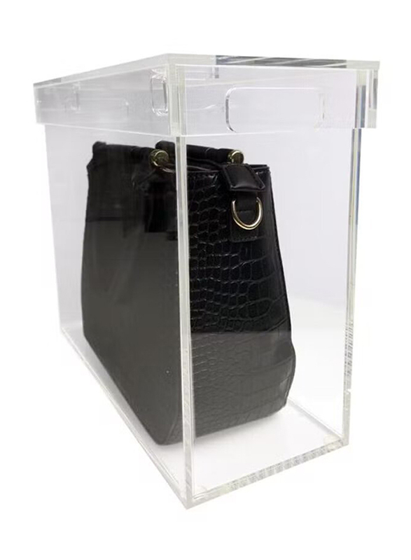 Creative Planet Acrylic Luxury Bag Display Case, 33 x 14 x 33cm, Clear