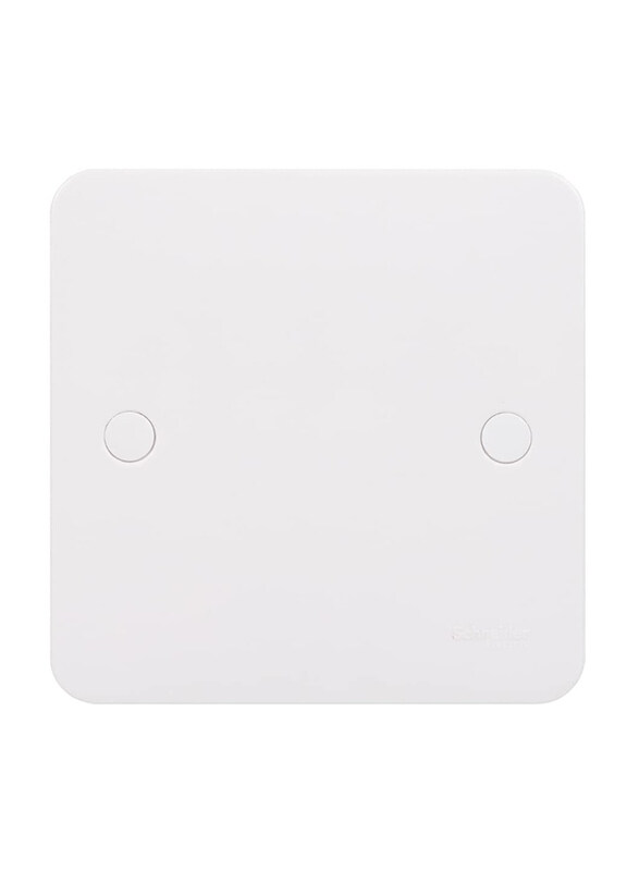 

Schneider Electric Lisse 1 Gang White Moulded 25A Side Entry Flex Outlet Plate, GGBL2033S, White