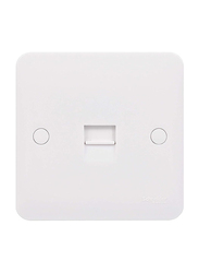 Schneider Electric Lisse Moulded Single Telephone Socket, GGBL7061S, White