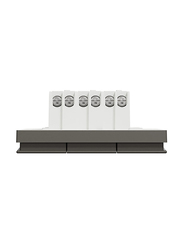 Schneider Electric Avataron C Switch with Fluorescent Locator, 3 Gang, 16Ax, 1 Way, 250 V, E8733L1F_DG, Dark Grey