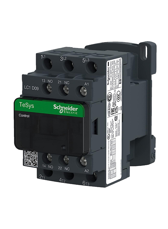 Schneider Electric LC1D09N7 TeSys D Contactor, Black