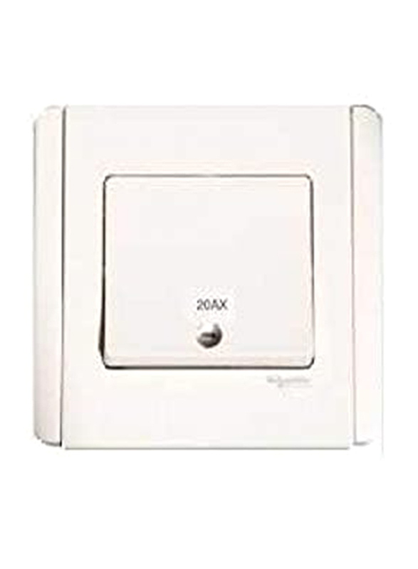 Schneider Electric 20A Dp Switch With White Led, E3031VD20 EWWW, White