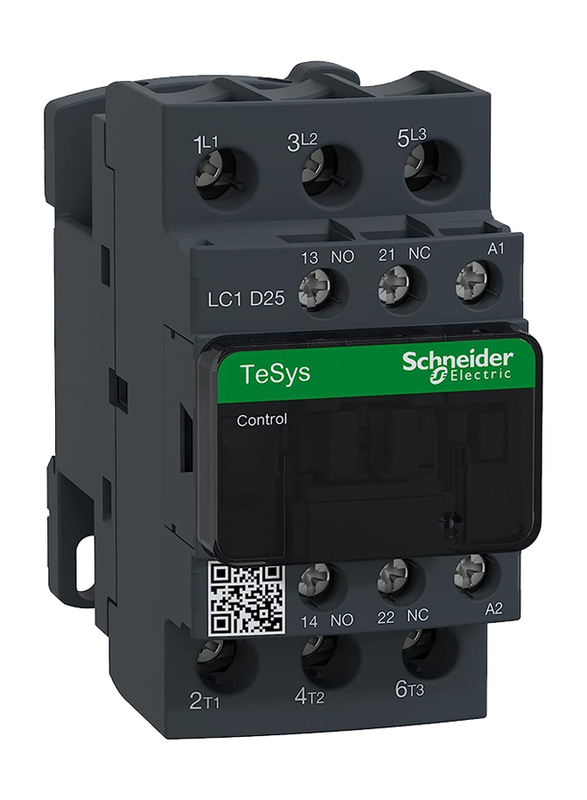 Schneider Electric LC1D25M7 TeSys D-AC Contactor, Black