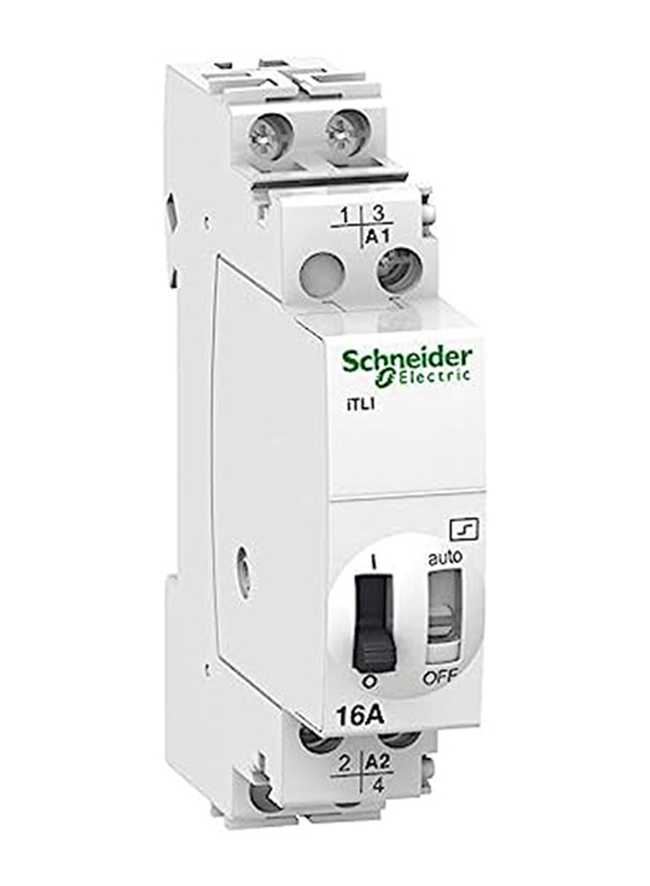 Schneider Electric IC60H - Earth Leakage Circuit Breaker - 1P + N - C Curve - 6 A - 30 mA, 240V, White