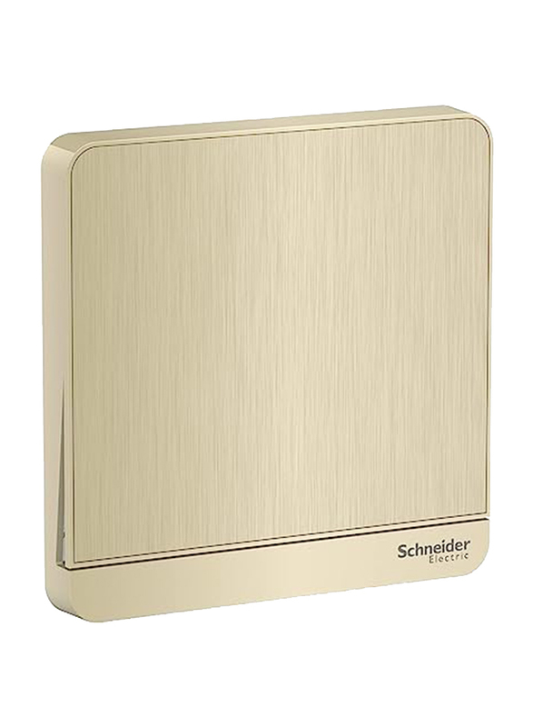 Schneider Electric 16A 250V 1 Gang 1 Way Avatar On Switch, E8331L1_GH, Metal Gold Hairline