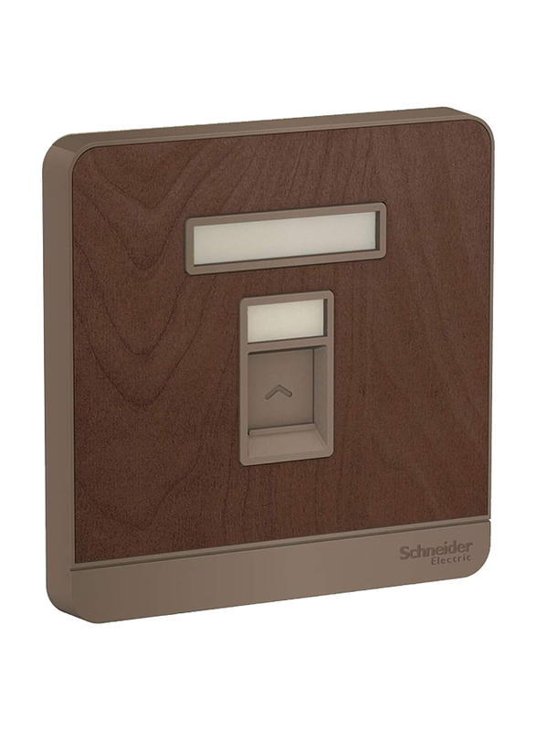 

Schneider Electric Avatar On 1 Gang Keystone Wallplate Jack, Wood