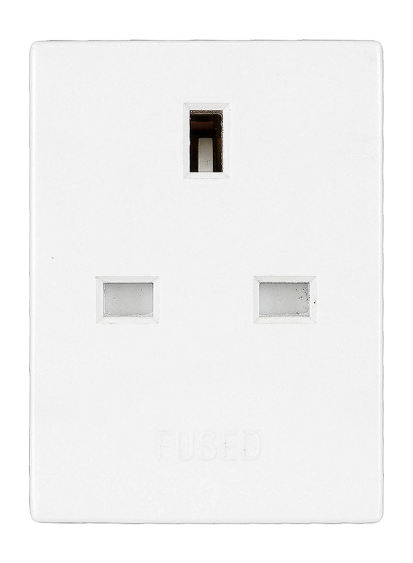 Schneider Electric Plug Fused 13A 3 Ways Adaptor, White