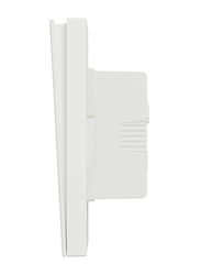 Schneider Electric Avataron C Switch with Fluorescent Locator, E8732L1F_WE, White