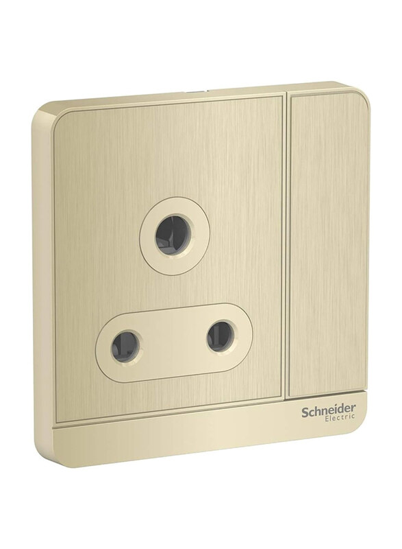 

Schneider Electric 15A 250V Avatar On 1 Gang Socket, E8315_15_GH_G12, Gold Hairline