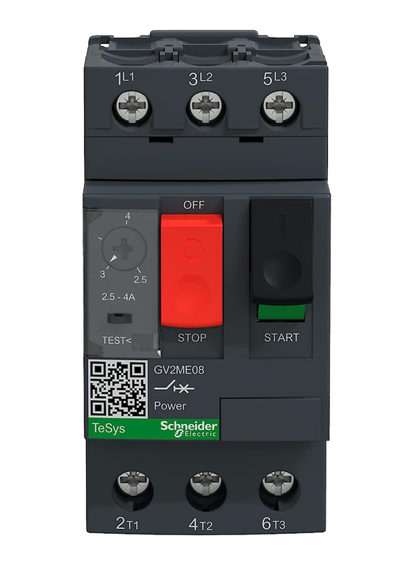 Schneider Electric TeSys GV2 Motor Circuit Breaker, GV2ME08, Grey