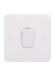 Schneider Electric 50A Lisse Double Pole Single High Current Light Switch, White