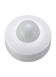 Scolmore OVIA Surface Mounted 360 Degree Compact PIR - IP44 - White Sensor