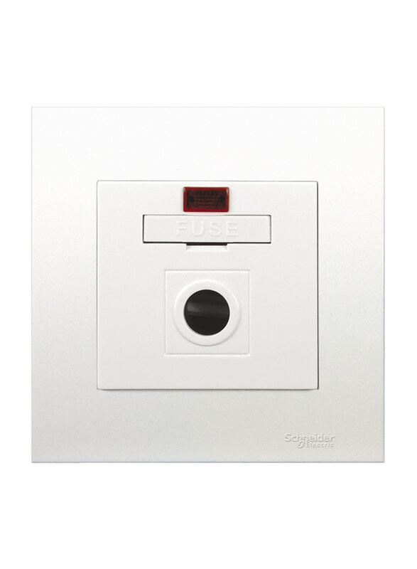 

Schneider Electric Vivace Fuse Connection with Neon Indicator, KB30NFSG, White