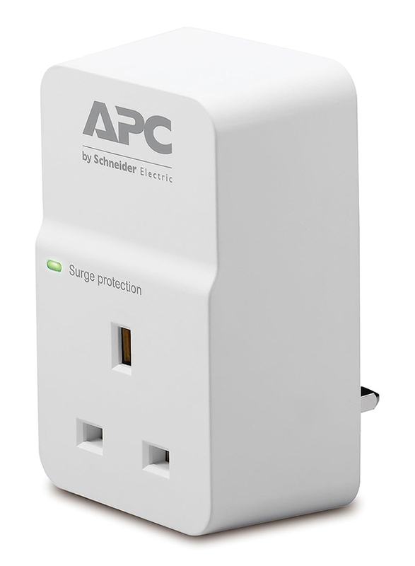 Schneider Electric 1-Outlet Apc Essential Surgearrest 230V UK Wall Charger, White