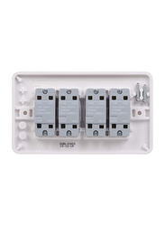 Schneider Electric Lisse Plate Switch, GGBL1042S, White