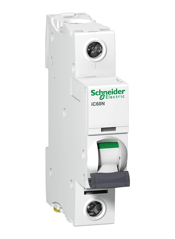 Schneider Electric Acti9 IC60N 1P 50 A C Miniature Circuit Breaker, 240V, White