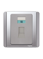 Schneider Electric E3031RJK-GS Neo Wiring Accessories 1G Face Plate W/O Flex Outlet, Grey