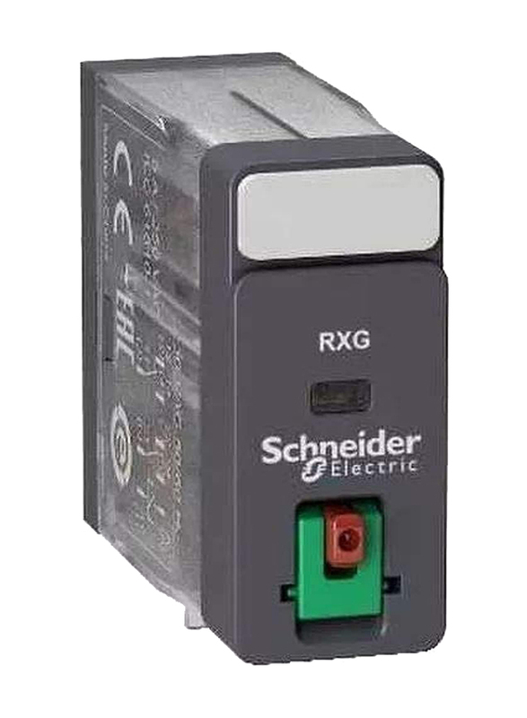 Schneider RXG21B7 2Co 5A Relay LTB-Led 24VAC Plug, Black