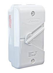 Rexton IS300 40A 2 Pole IP66 Weatherproof Isolator Switche, White