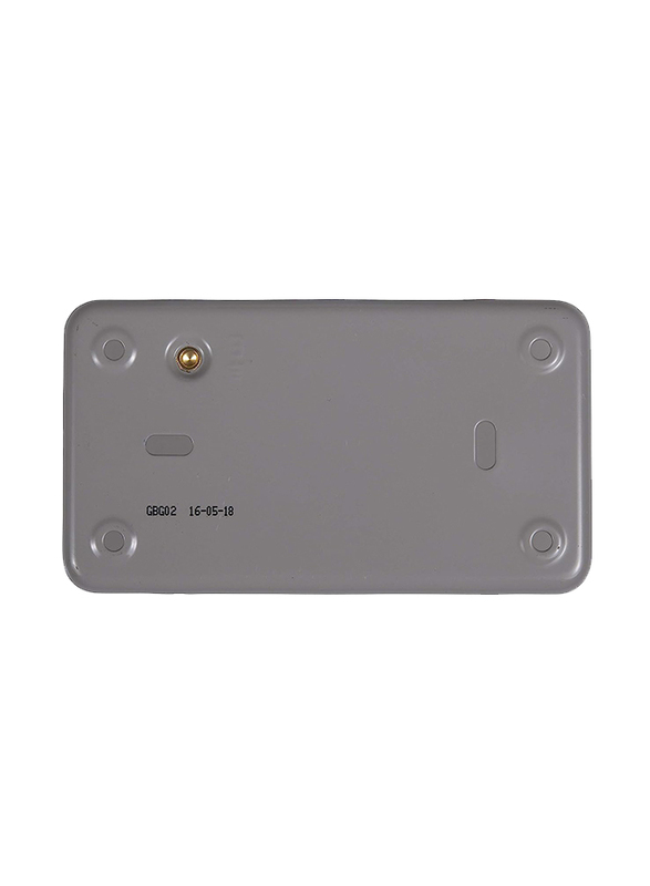Schneider Electric GBG02 Exclusive 3-4 Gang Metal Clad Surface Grid Mounting Box, Grey