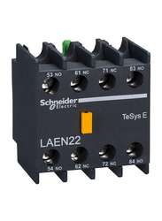 Schneider Electric LAEN22 EasyPact TVS Aux Contacts Block, Black