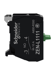 Schneider Electric 200V ZENL1111 Auxiliary Contact Block, Black