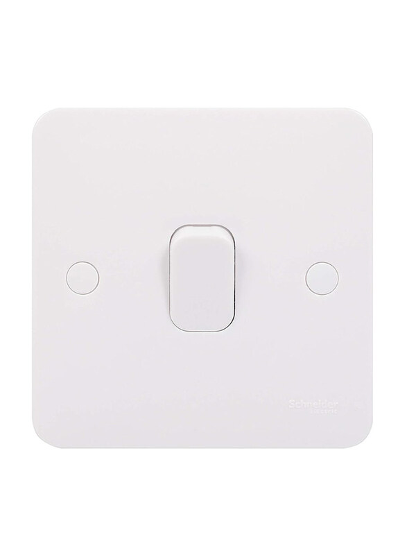 

Schneider Electric Lisse 2 Way 10AX Moulded Single Intermediate Light Switch, GGBL1014S, White