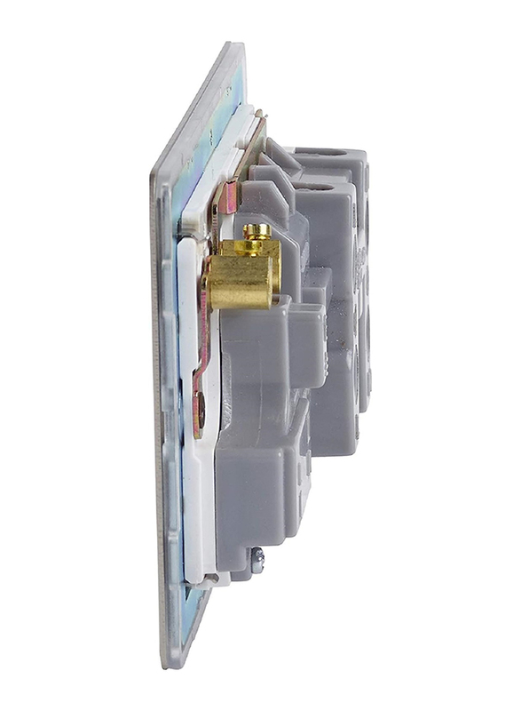 Schneider Electric 45A Ultimate Screwless Flat Plate Switch Socket With Cooker Control Unit & Neon, Multicolour